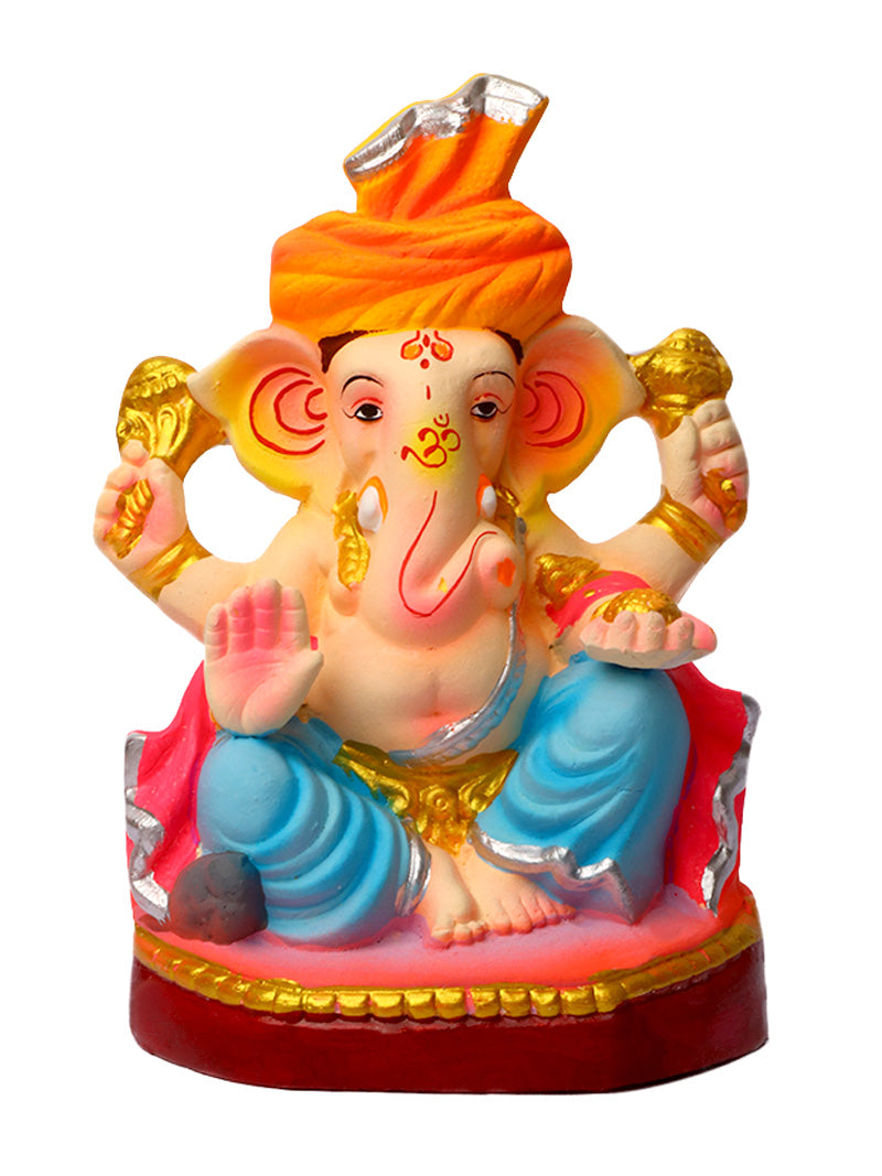 8 Inch Buddhividhata Eco-Friendly Ganesha Idol