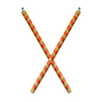 Handcrafted Silk Ribbon Wrapped Wooden Dandiya Sticks