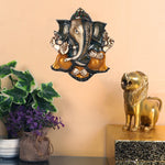 8.5 Inch Prepossessing Brass Ganesh Wall Hanging 