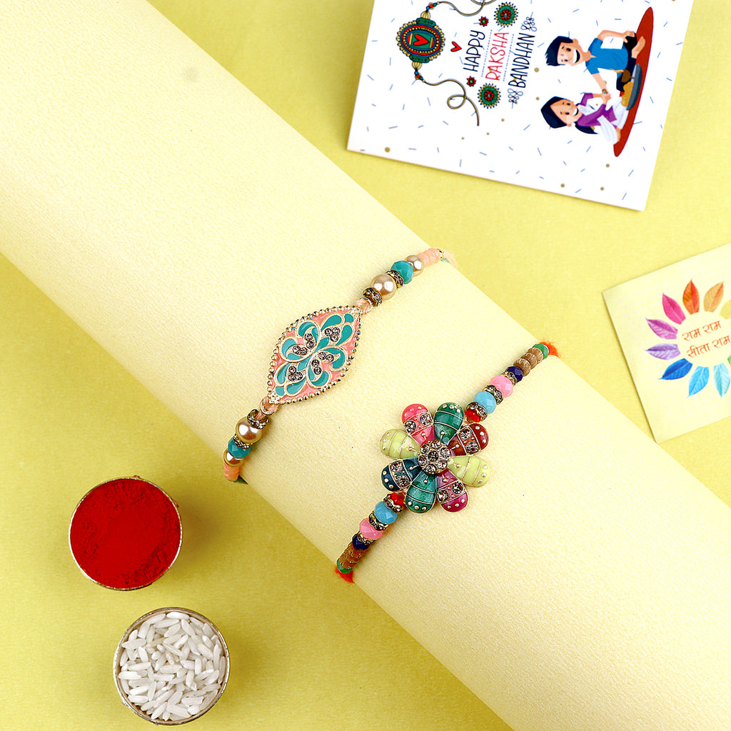 Explore the Finest Collection of Designer Rakhis Online - Rakhi, Rakhi Set of 2, Latest Rakhi Collection 2023 | SatvikStore.in. Express your love with Premium Quality Rakhis, available for delivery in India and Abroad. Don't miss the Raksha Bandhan Special, shop now for an unforgettable celebration!