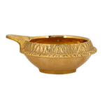 7 Piece Brass Designer Pooja Thali Set (8.5 Inch - 9 Inch) Design 6
