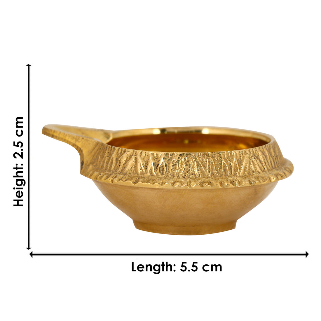 7 Piece Brass Om Shubh Labh Pooja Thali Set (9 Inch - 10 Inch) Design 5