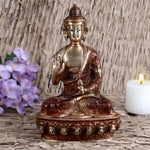 3.1 Inch Introspective Brass Buddha Idol