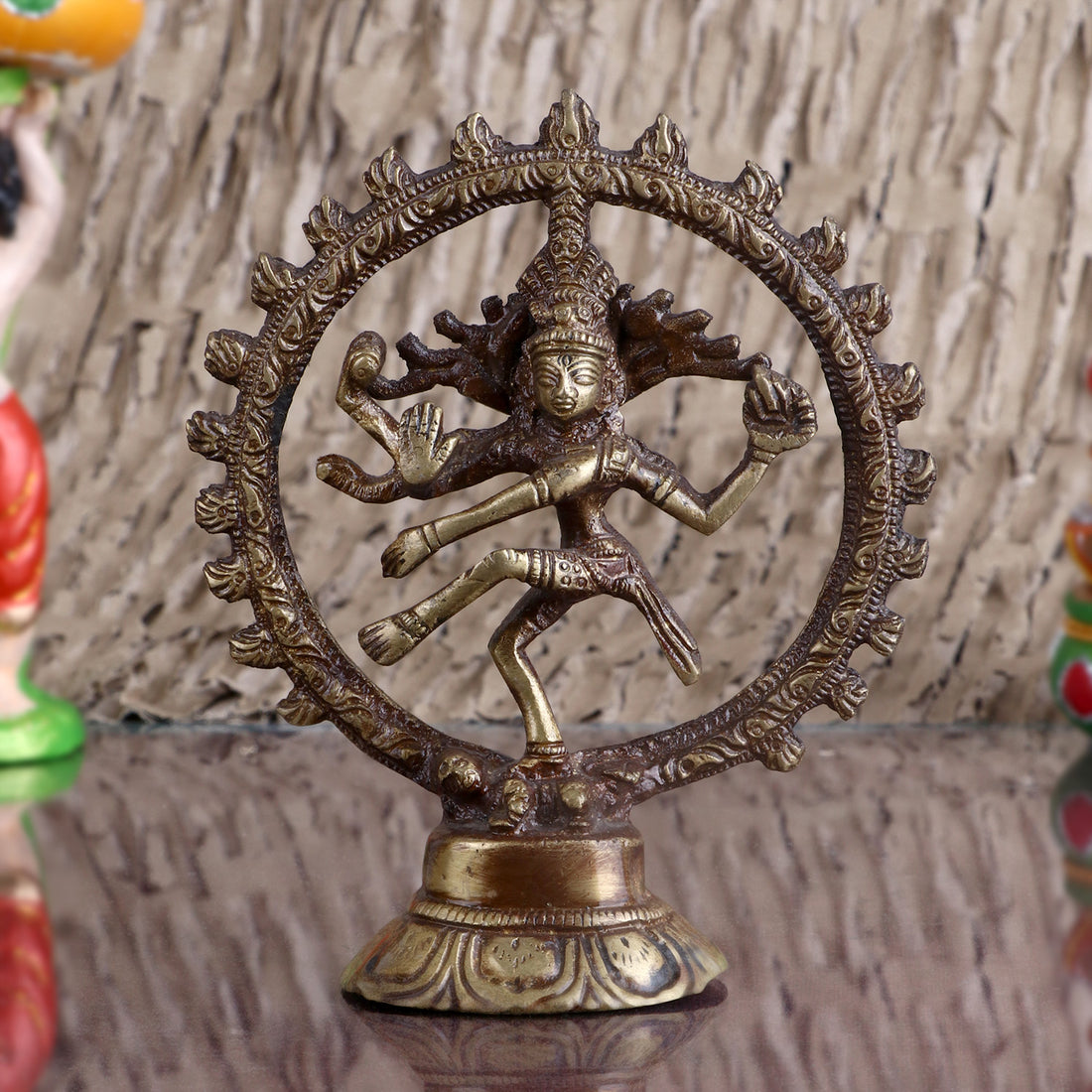 5 Inch Petite Nataraj Brass Idol