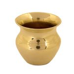 7 Piece Brass Om Shubh Labh Pooja Thali Set (9 Inch - 10 Inch) Design 5