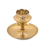 7 Piece Brass Laxmi Ganesh Pooja Thali Set (9 Inch) Design 3