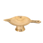 7 Piece Brass Shubh Labh Pooja Thali Set (8 Inch) Design 8