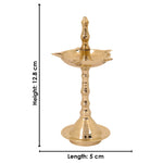 7 Piece Brass Om Shubh Labh Pooja Thali Set (9 Inch - 10 Inch) Design 5
