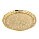 7 Piece Brass Designer Pooja Thali Set (9 Inch) Design 7