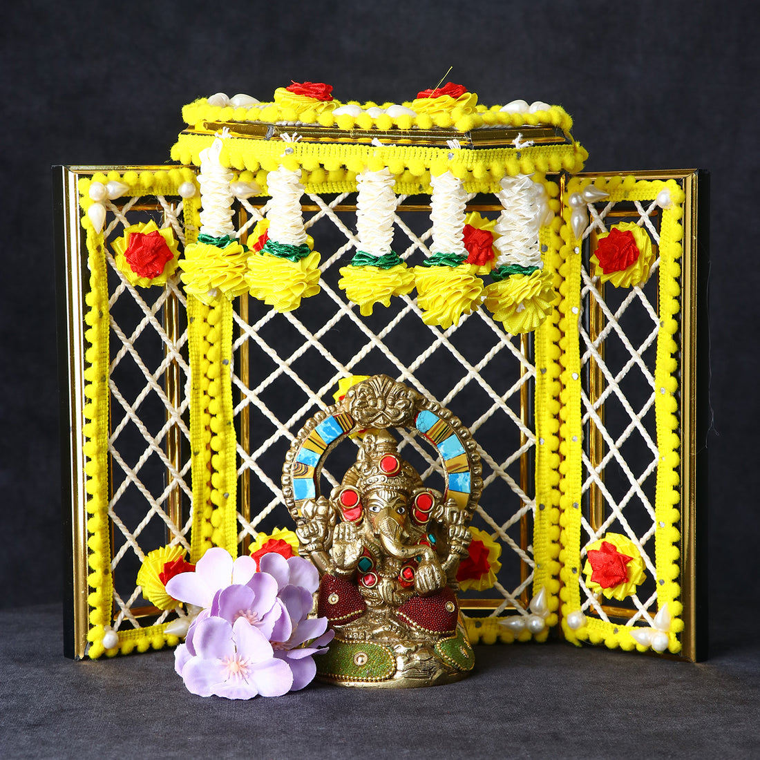 8 Inch Magnificent Phool Bangla (Yellow)