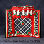 Traditional Handcrafted Deity Idol Background Phool Bangla