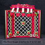 Traditional Handcrafted Deity Idol Background Phool Bangla