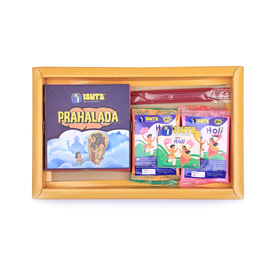 Ishta Happy Holi Kit for Kids | Colors, Stories & Tradition