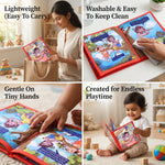Sri Krishna Cloth Book for Kids (Washable and Reusable)
