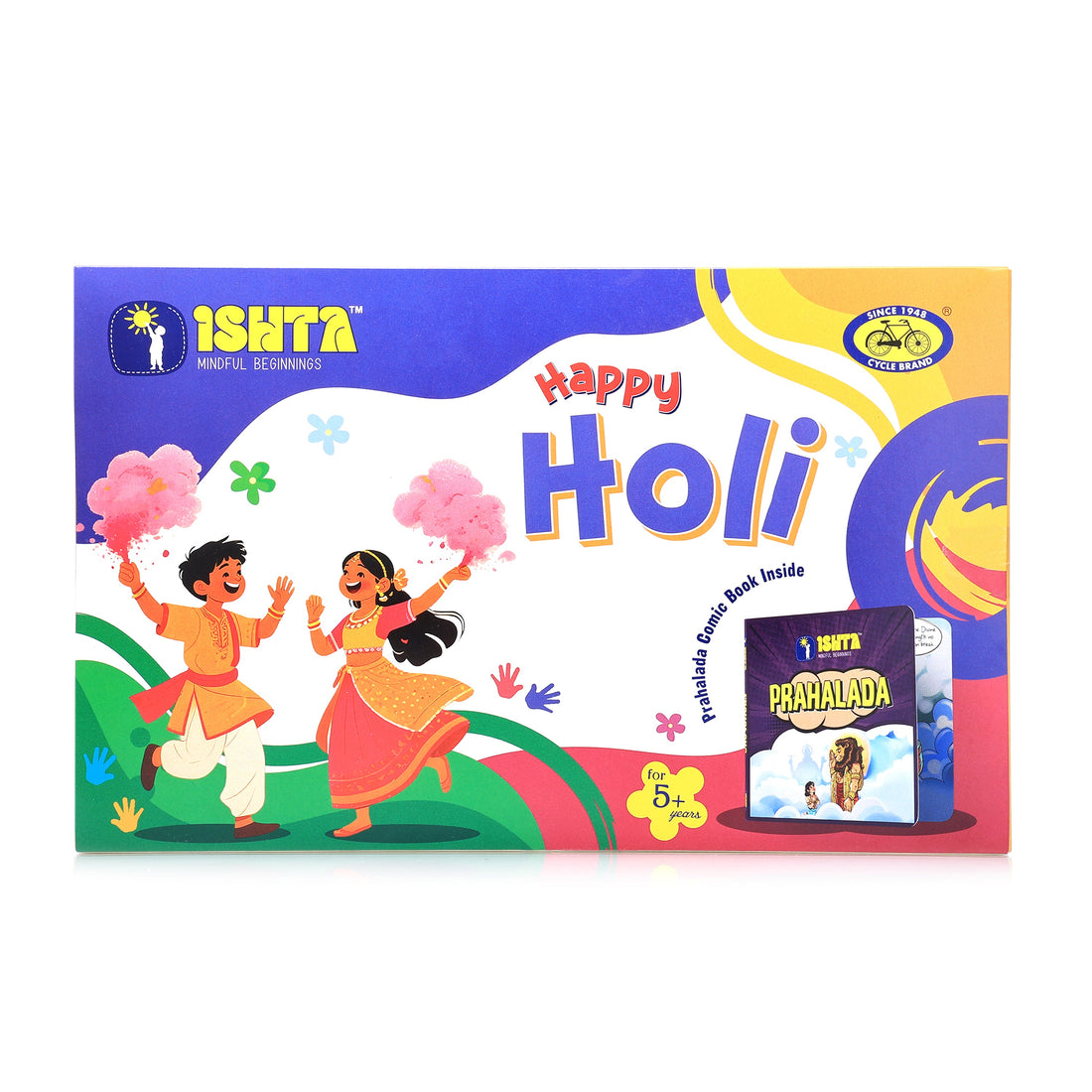 Ishta Happy Holi Kit for Kids | Colors, Stories & Tradition