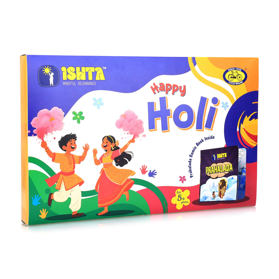 Ishta Happy Holi Kit for Kids | Colors, Stories & Tradition