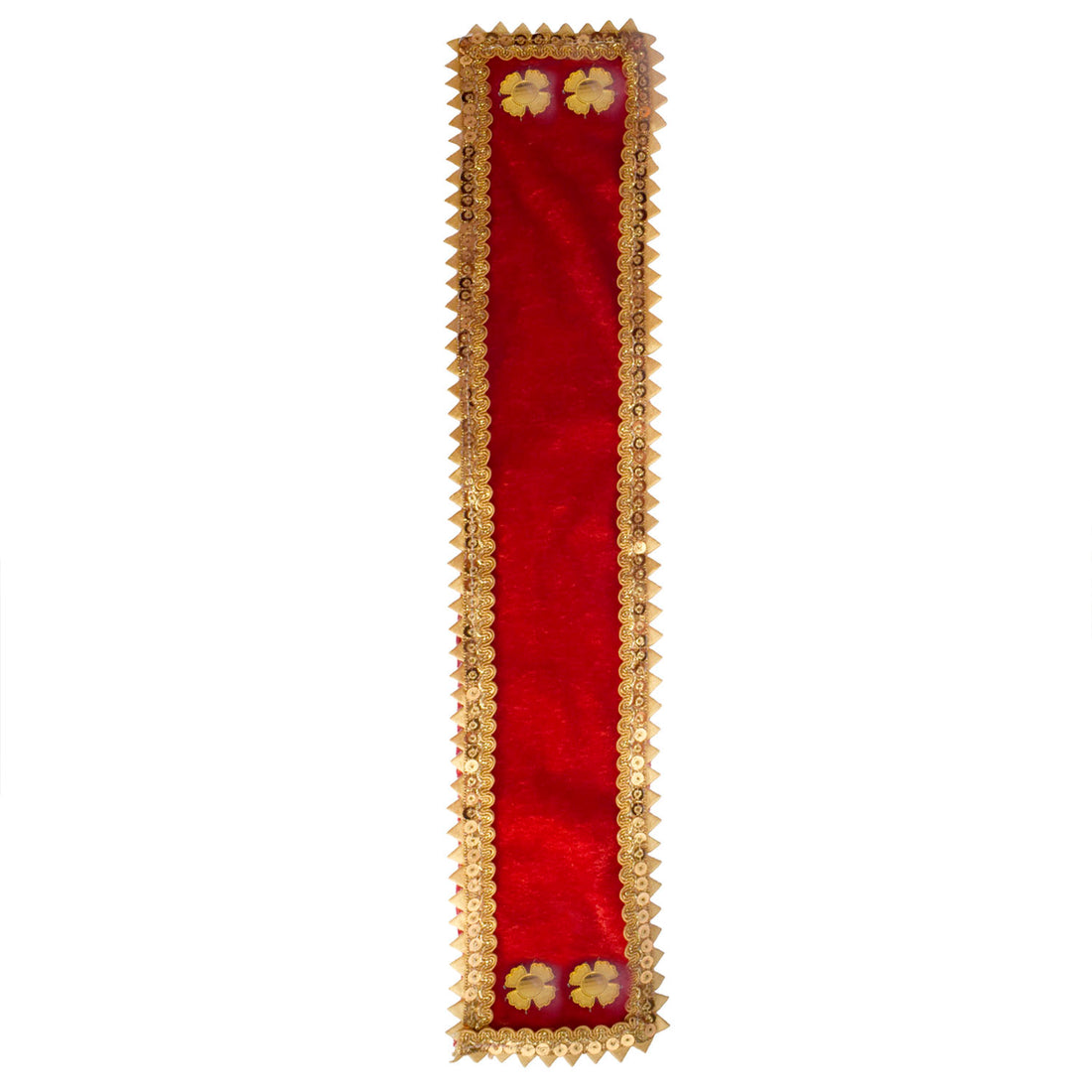 Joyful red Patka/Duppata| India’s Largest Pooja Accessories Brand – www.satvikstore.in