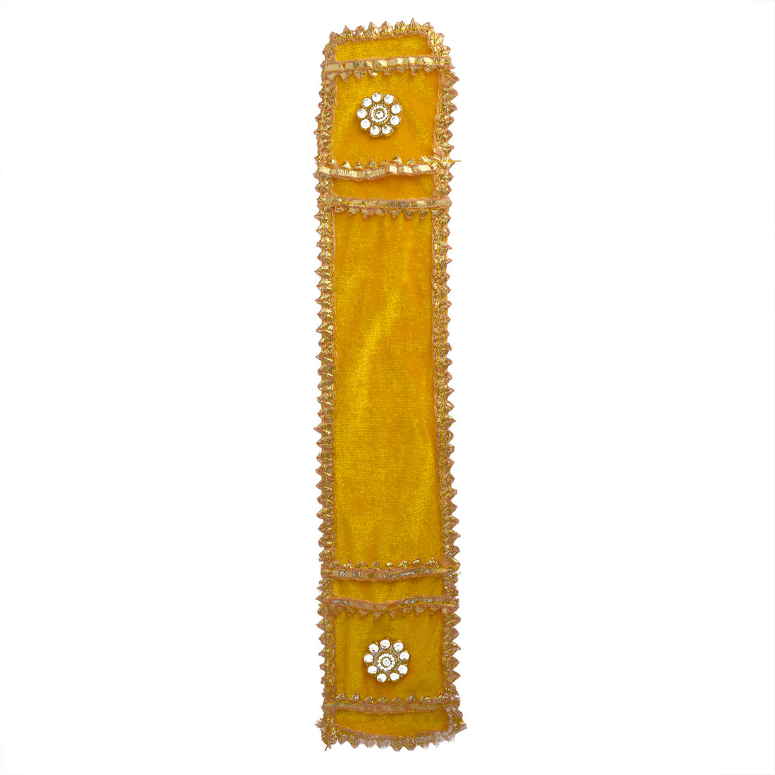 Joyful yellow Patka/Duppata| India’s Largest Pooja Accessories Brand – www.satvikstore.in