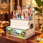 Dasara Doll Stand for Kids 10+ Years | 3-Step DIY Navratri Golu Display Kit