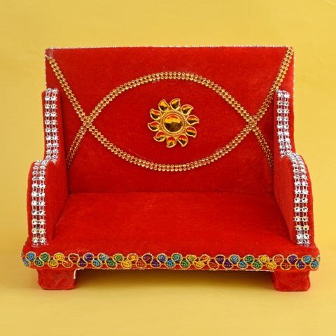 Luxurious Laddu Gopal's Velvet Singhasan
