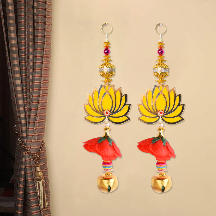 Lotus Flower with Bell Side hanging | India’s Largest Pooja Accessories Brand – www.satvikworld.com
