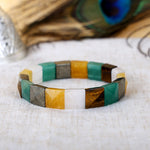 Money Magnet Flat Rectangular Bead Bracelet Spiritual Wear