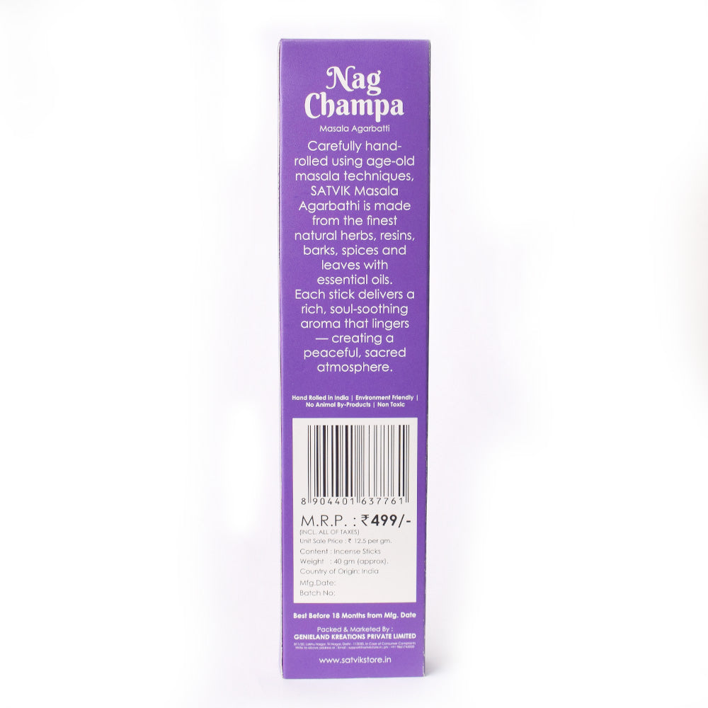 Nag Champa Pure Masala Incense Sticks