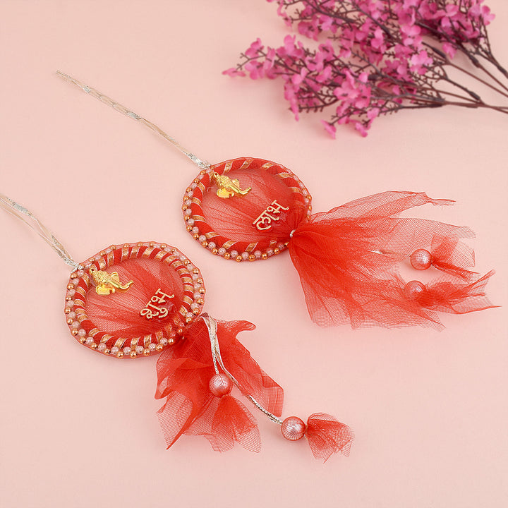 Net Fabric Shubh Labh | India’s Largest Pooja Accessories Brand – www.satvikstore.in