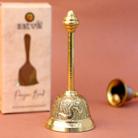 Om Swastik Brass Pooja Bell