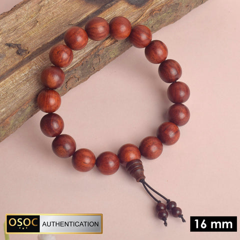 100% Original Red Chandan Sandalwood Bracelet for Spiritual Use. India’s Largest Pooja Accessories Brand - www.satvikstore.in
