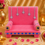 Velvet Radiance: Laddu Gopal's Glorious Singhasan