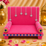 Velvet Radiance: Laddu Gopal's Glorious Singhasan