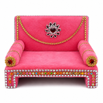 Regal Delight: Laddu Gopal's Velvet Singhasan