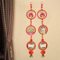 Pom Pom Lotus Laxmi Ganesh  Hanging | India’s Largest Pooja Accessories Brand – www.satvikstore.in