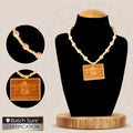 Wooden Mala with Radha Krishna Locket | India’s Largest Brass Idols Brand - www.satvikstore.in