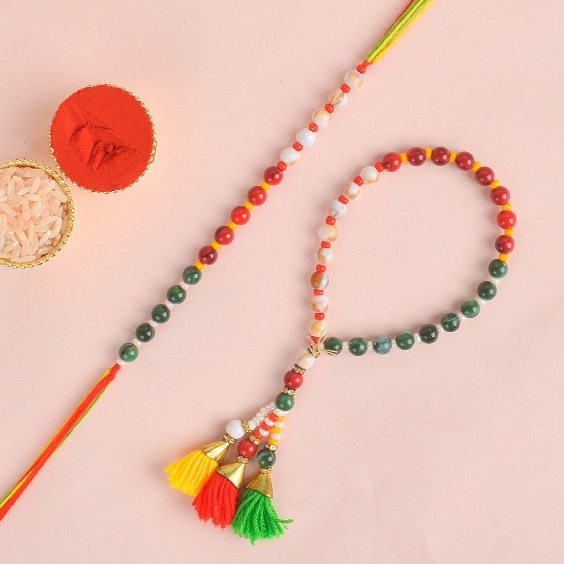 Beautiful Couple Rakhi Set India’s Largest Pooja Accessories Brand – www.satvikstore.in
