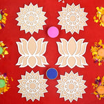  Rangoli Stencils Set of 6 | India’s Largest Pooja Accessories Brand – www.satvikstore.in 