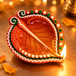 Clay Creations Enchanting Diyas to Light Up Diwali Set of 4