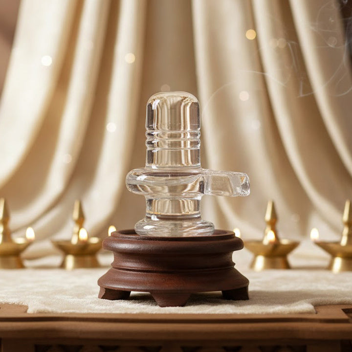 Sacred Sphatik Crystal Shiva Lingam for Worship – India’s Largest Pooja Accessories Brand – www.satvikstore.in