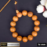 Scented 16mm White Chandan Sandalwood Bracelet for Meditation and Calm. India’s Largest Pooja Accessories Brand - www.satvikstore.in