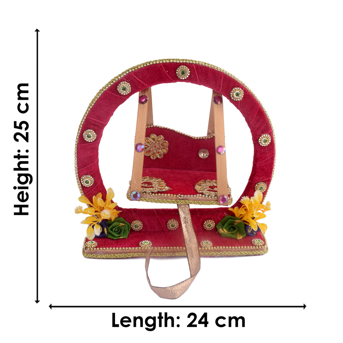 Decorative Laddu Gopal Ji Jhula - Divine Swing Small