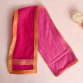 Stunning Pink Angvastra/Patka/Duppata – 15-inch devotional cloth ideal for puja, deity offerings, or spiritual wear, featuring a vibrant pink color and fine traditional detailing. India’s Largest Pooja Accessories Brand – www.satvikstore.in