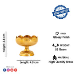 Designer Pure Brass Diya (Small)
