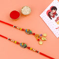 Traditional Charm Beaded Bhaiya Bhabhi Rakhi Set India’s Largest Pooja Accessories Brand – www.satvikstore.in
