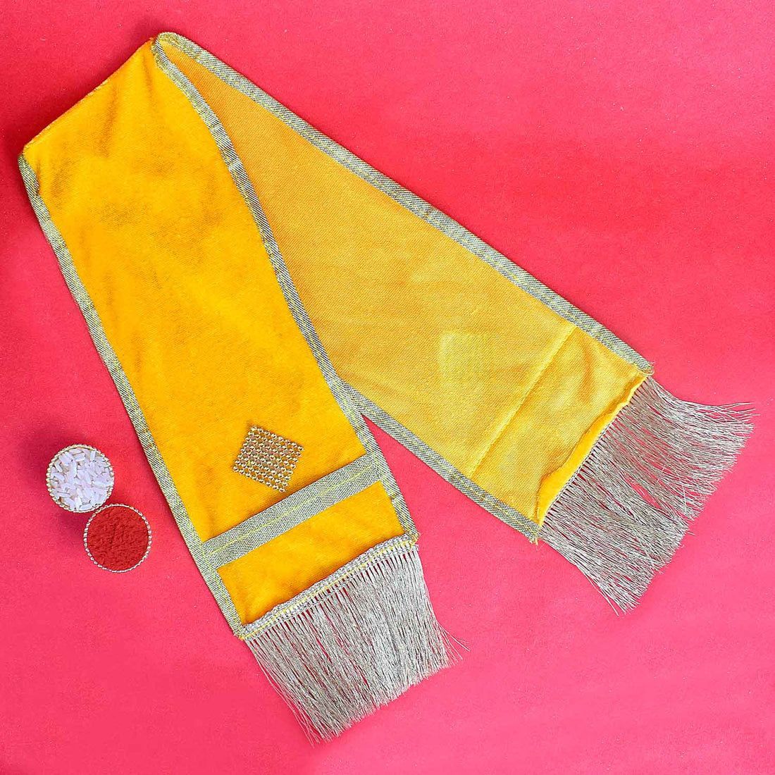 Yellow Angvastra/Patka/Duppata | India’s Largest Pooja Accessories Brand – www.satvikstore.in