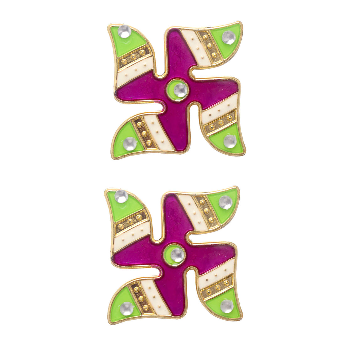 Celebration Spark Swastik Stickers Set of 2