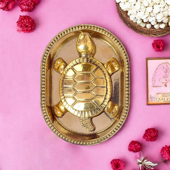 Vastu Feng Shui Brass Turtle For Good Luck (Vastu Kachua/Tortoise)