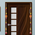 Vibrant Pom Pom Ganesha Latkan Pair for Traditional Festive Door Hanging Decoration. India’s Largest Pooja Accessories Brand – www.satvikstore.in
