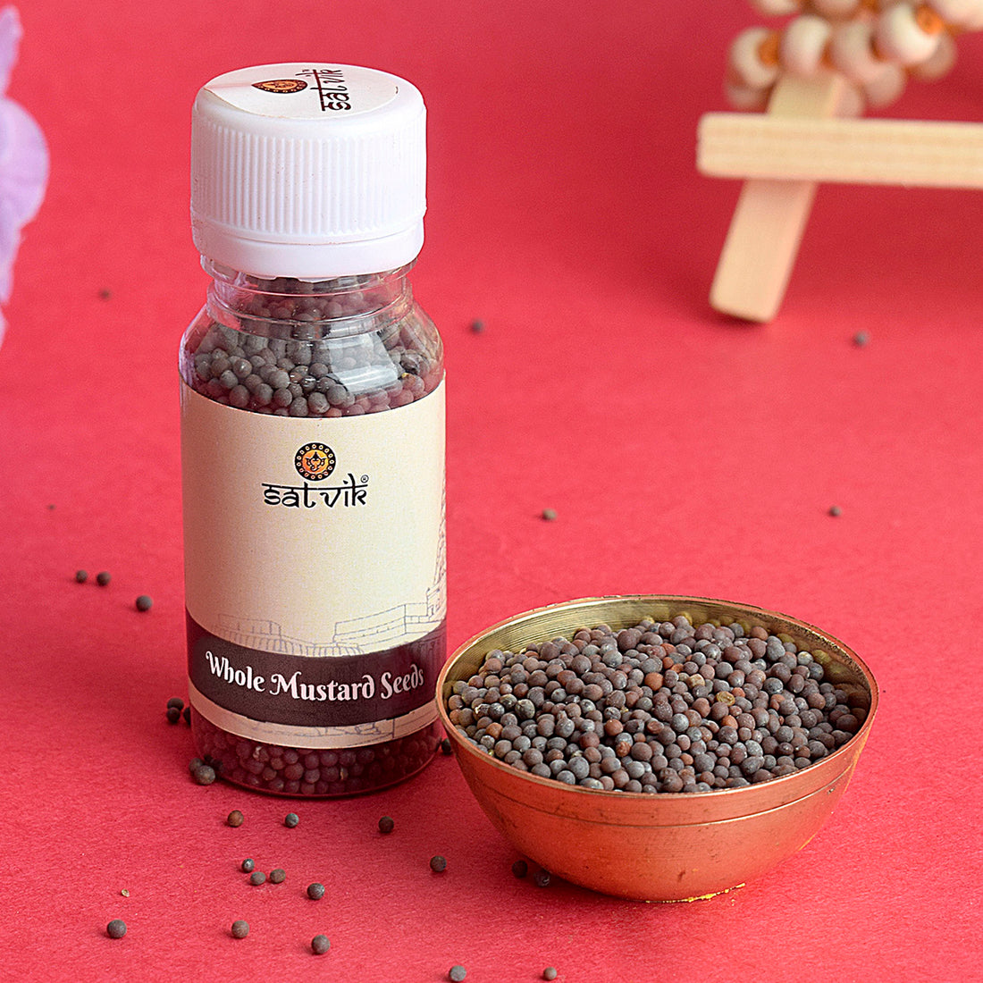 Whole Mustard Seeds (Sabut Sarso) are essential for pooja rituals and spiritual ceremonies, known for their protective and purifying properties – India’s Largest Pooja Accessories Brand – www.satvikstore.in