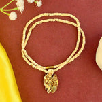 Wooden Radha Krishna Locket – handcrafted devotional pendant featuring Radha and Krishna made from wood, symbolizing divine love, peace, and spiritual connection. India’s Largest Brass Idols Brand - www.satvikstore.in
